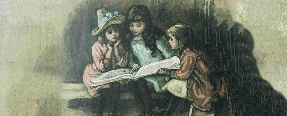 Niños leyendos cuentos. Foto tomada de Internet